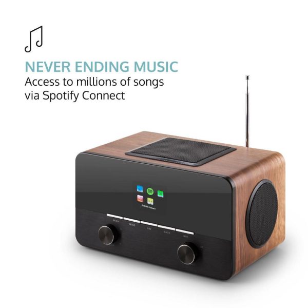 Radio internet 2.1 Connect 150 Lecteur multimédia Mediaplayer Spotify C Noyer