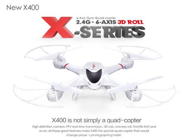 MJX X400-V2 2.4G RC Quadcopter Drone Hélicoptère WH su512