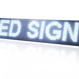 Enseigne Lumineuse en LED Publicitaire -100 x 20Cm (intérieur) Blanc