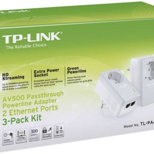 TP-LINK TL-PA4020PT 3× Adaptateurs Prises 2 Ports Ethernet