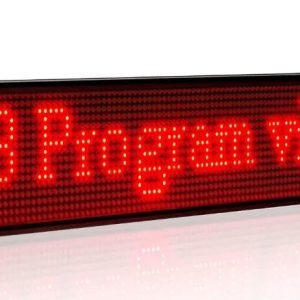 Enseigne Lumineuse en LED Publicitaire -100 x 20Cm (intérieur) Rouge