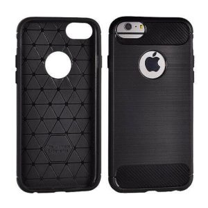 Coque souple en fibre de carbone pour iPhone - haute protection