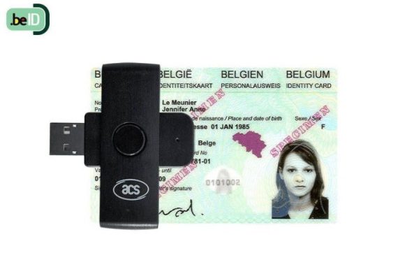eID Lecteur de carte didentité USB tax-on-web ACR38 Zetes