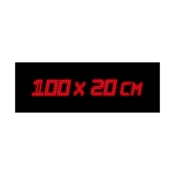 Enseigne Lumineuse en LED Publicitaire -100 x 20Cm (intérieur) Rouge