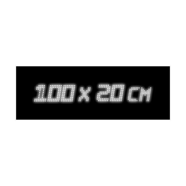 Enseigne Lumineuse en LED Publicitaire -100 x 20Cm (intérieur) Blanc