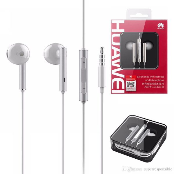 Écouteur Huawei En Métal Stéréo 3.5mm AM116  In-ear 3D + Microphone