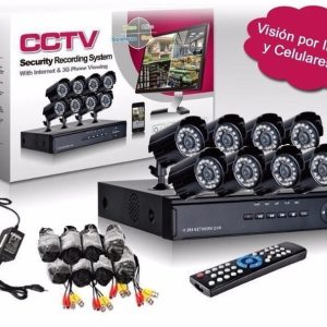 Pack Combo CCTV kit 8-caméras de surveillance enregistreur HD