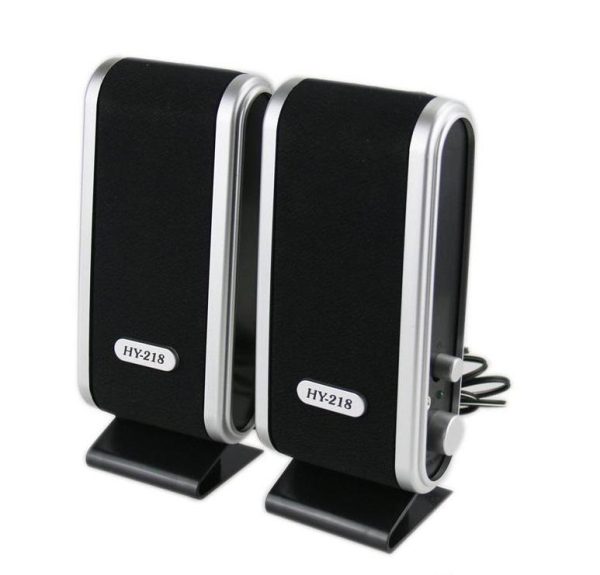 Enceintes Haut Parleur HY-218 Portable USB Stéréo Pour Pc De Bureau